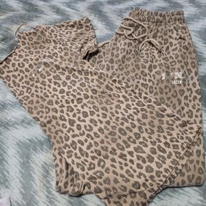 PINK Victoria's Secret Leopard Lounge Set